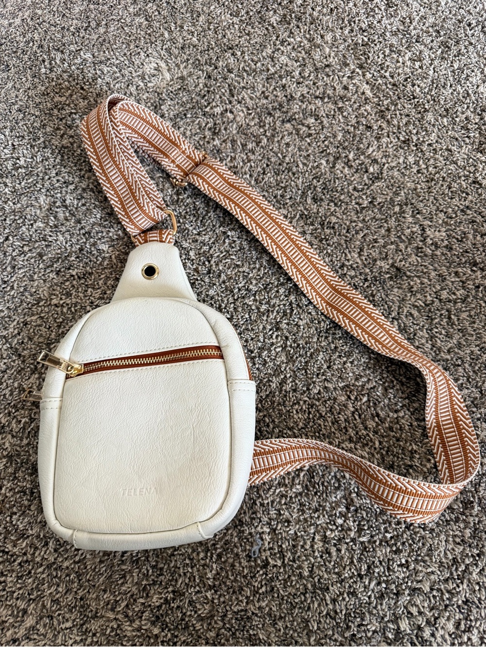 White Crossbody Sling Bag